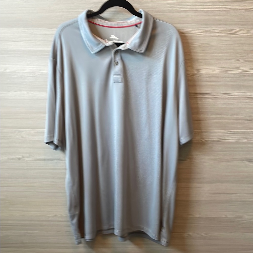 Tommy Bahama Men’s Gray/Silver Golf Polo Shirt Classic Style- XXXL